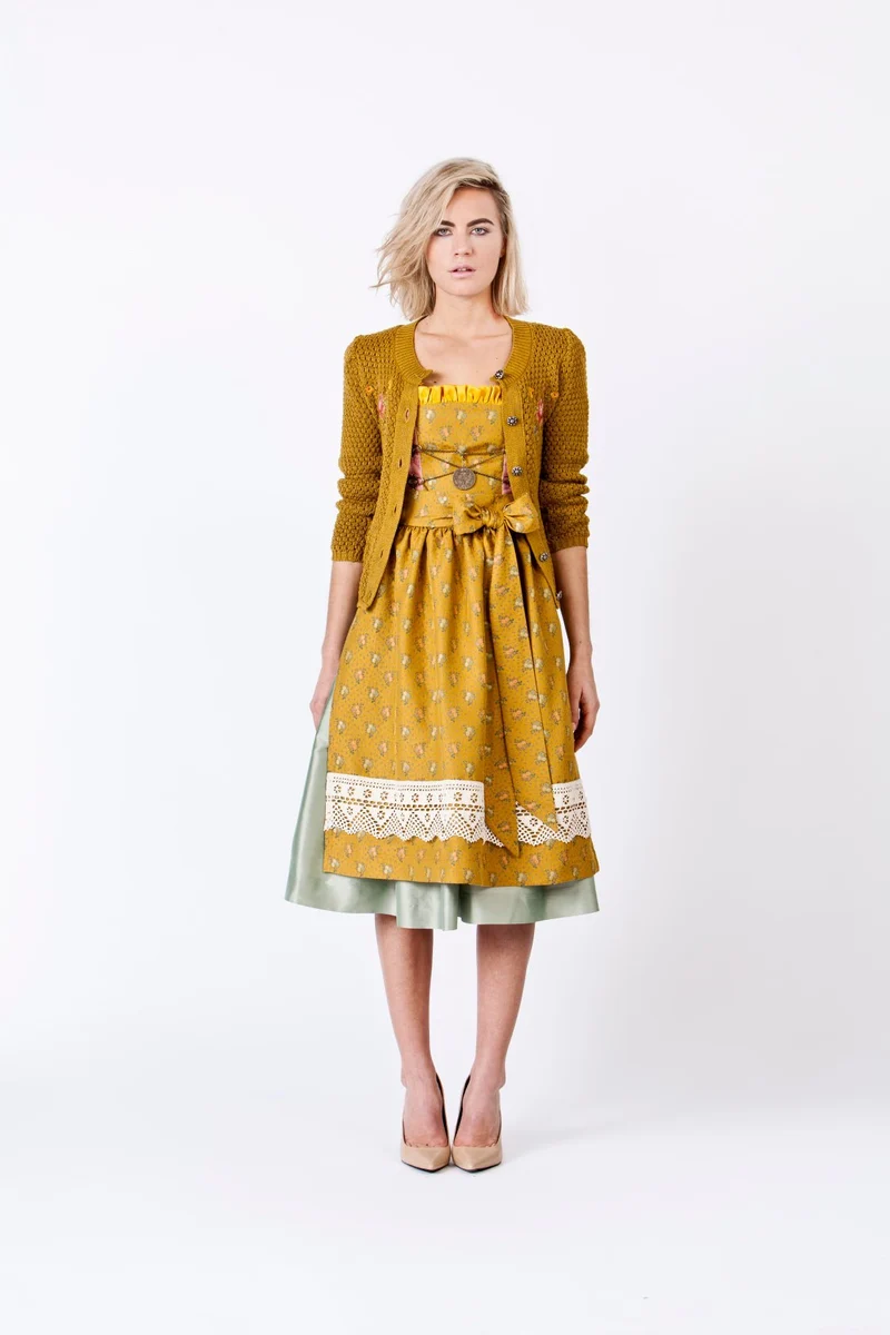 SEIDENDIRNDL PERGOLA SENF/LINDGRÜN