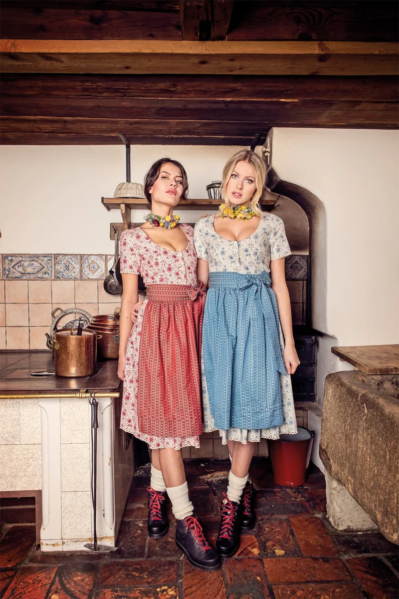 BAUMWOLL- TRADITIONSDIRNDL ROT