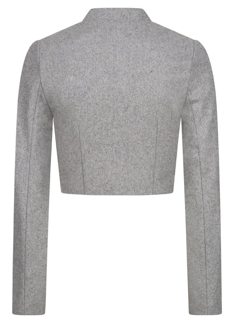 JACKE BLOUSON LODEN GRAUMELANGE