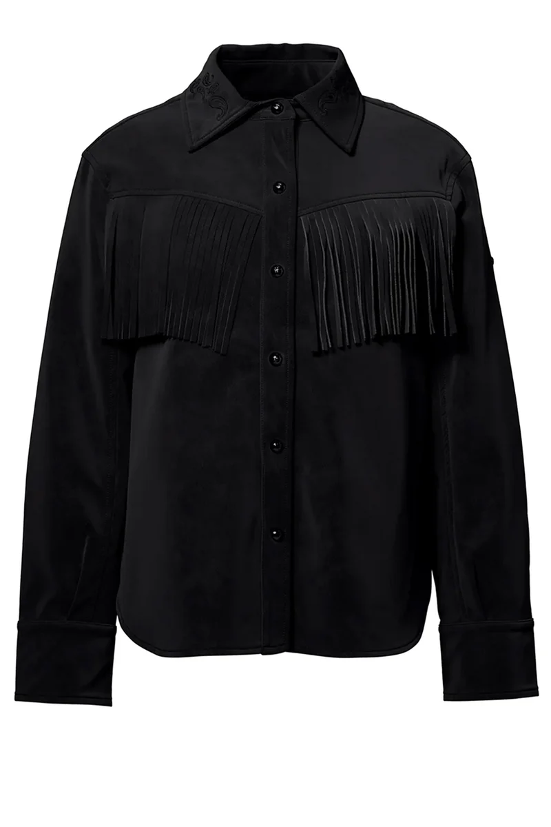 Goldbergh Damen Overshirt Sahana Schwarz
