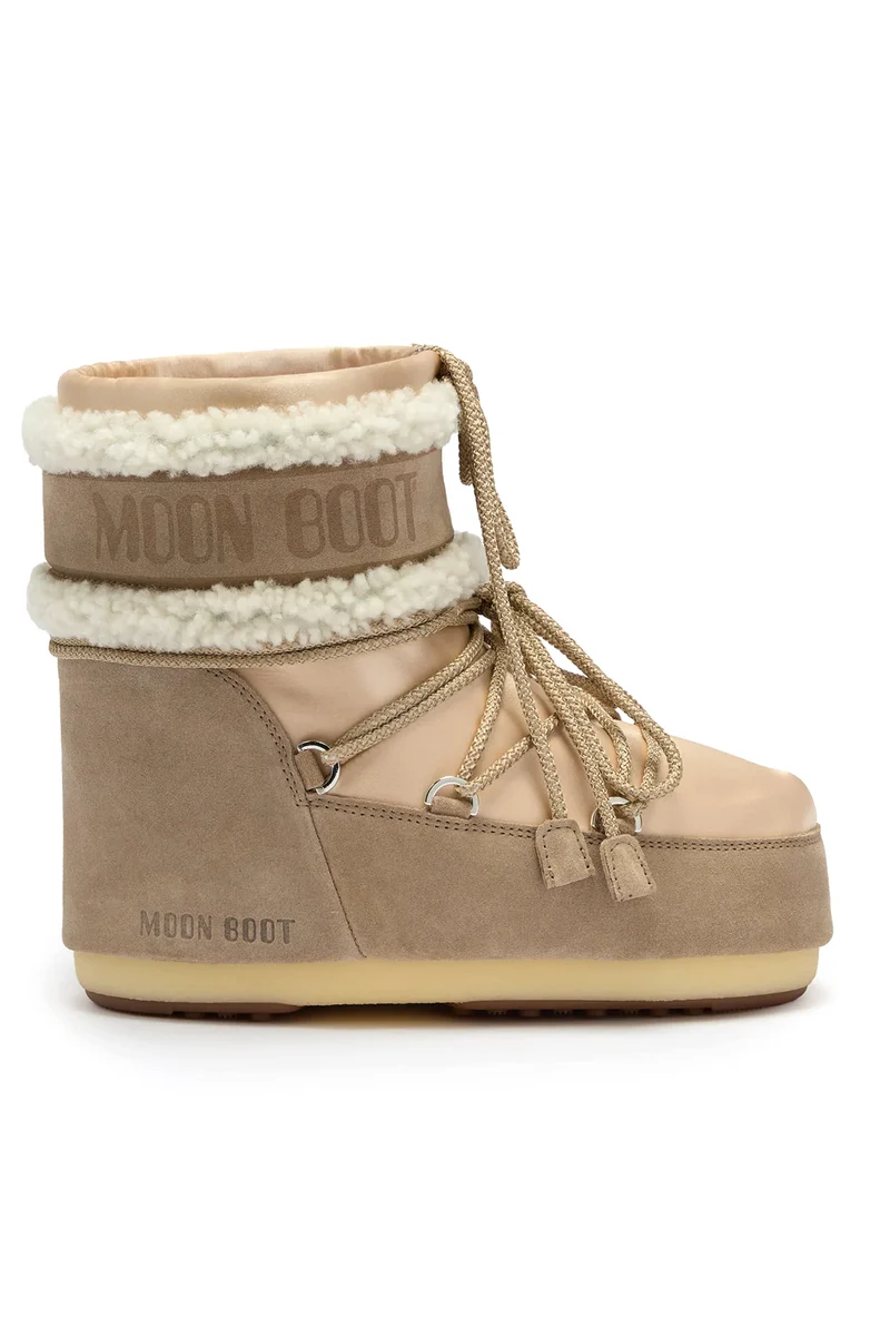Moon Boot Damen Stiefel Icon Low Pearly Plus Pale Peach/Sand