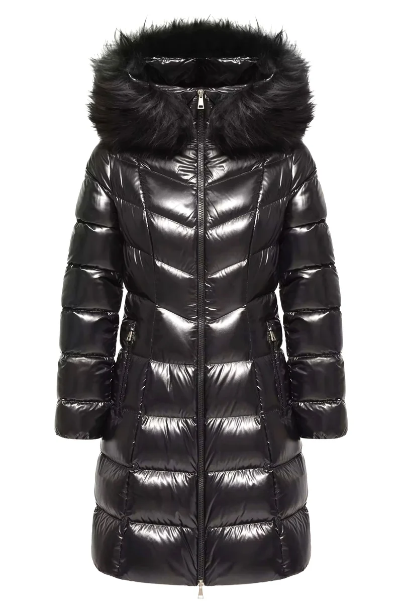 Moncler Damen Daunenmantel Fulmarusse Schwarz