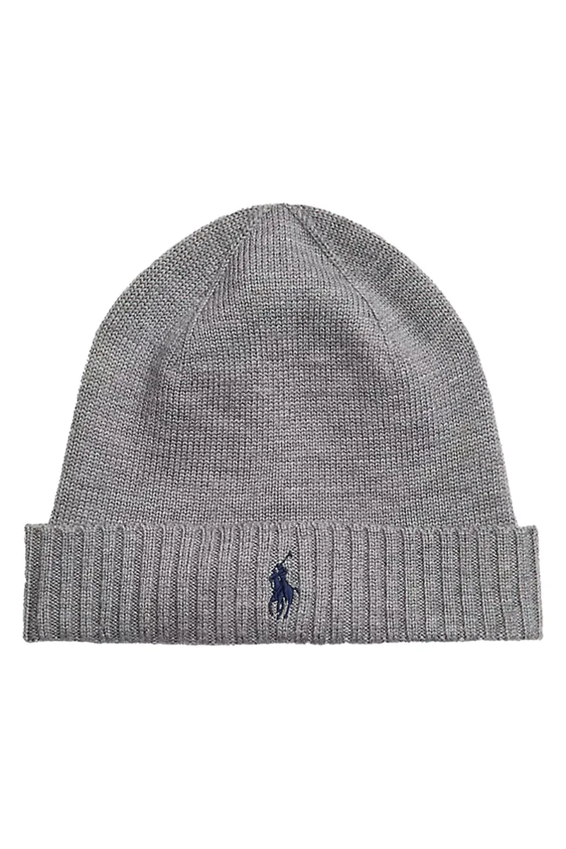 Polo Ralph Lauren Herren Strickmütze Fawn Grey Heather