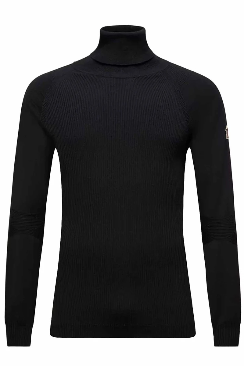 Moncler Grenoble Herren Rollkragenpullover Schwarz