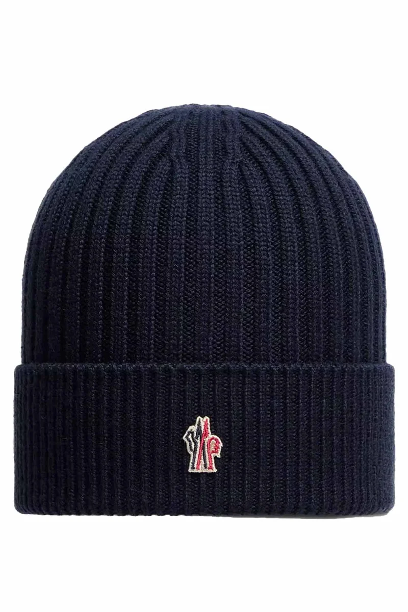 Moncler Grenoble Herren Strickmütze Navy