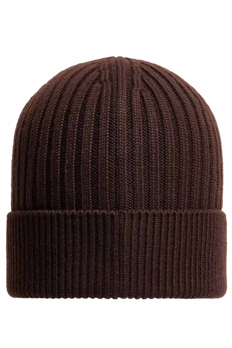 Moncler Grenoble Herren Strickmütze Braun