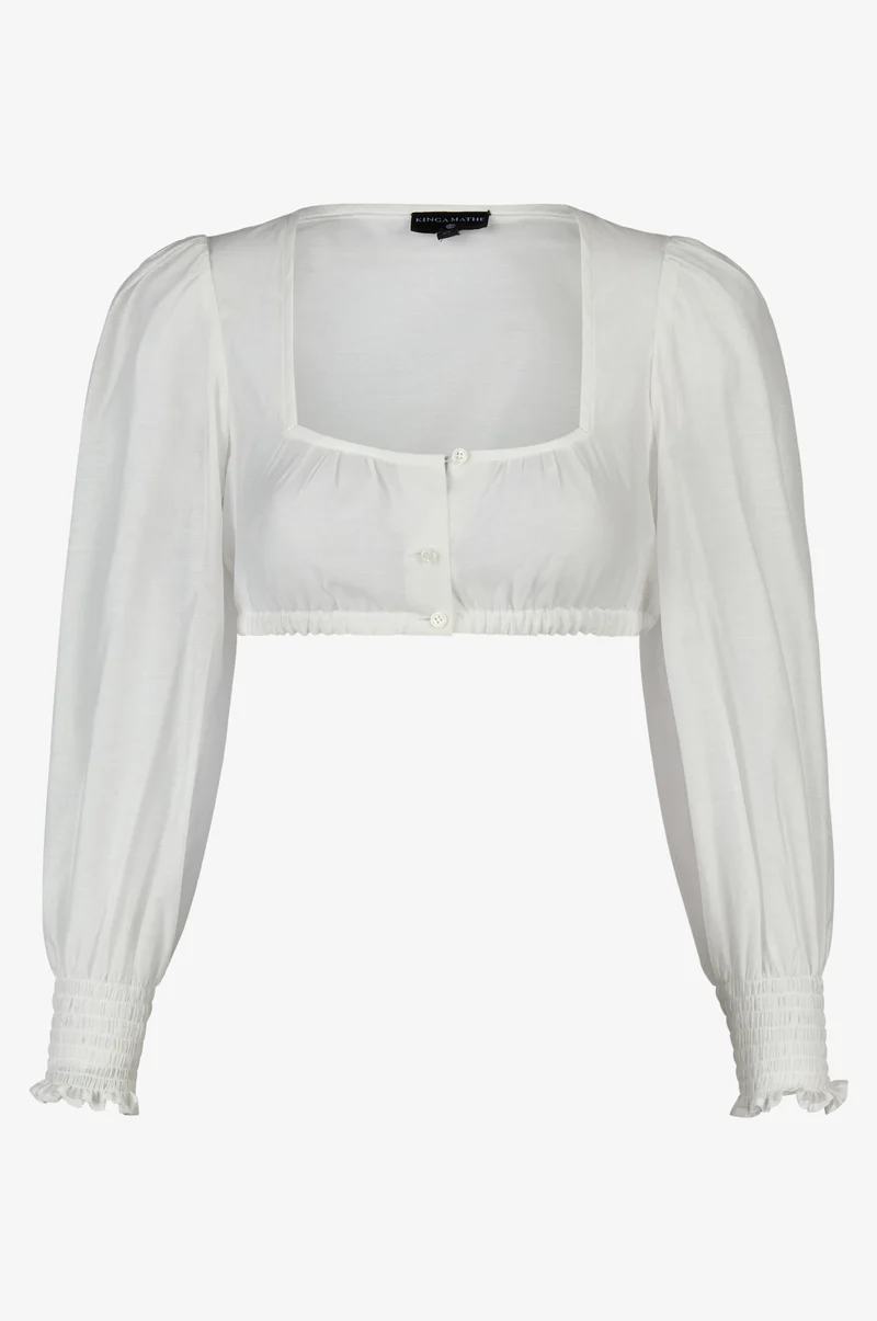 Dirndlbluse Lorina in Weiß