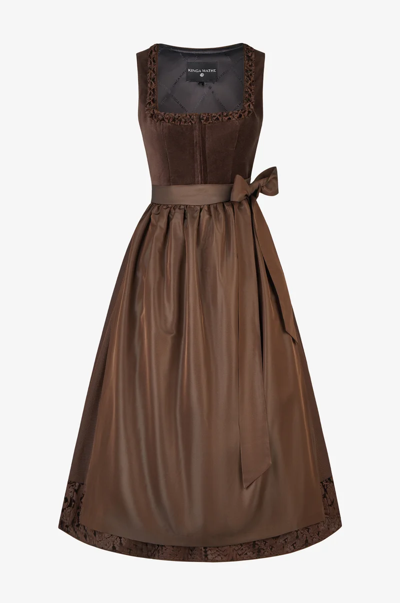 Dirndl Diamante in Mocca