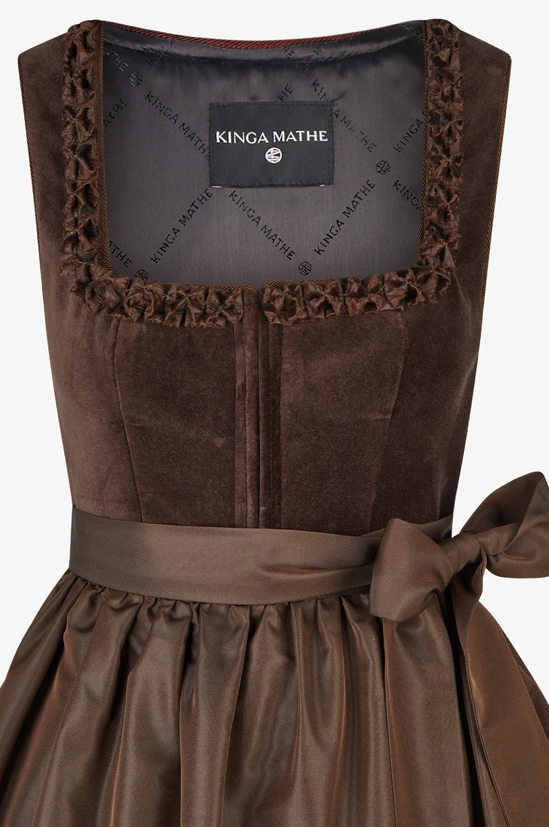 Dirndl Diamante in Mocca