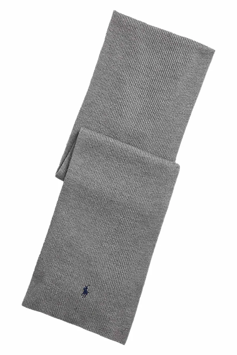 Polo Ralph Lauren Herren Strickschal Fawn Grey Heather