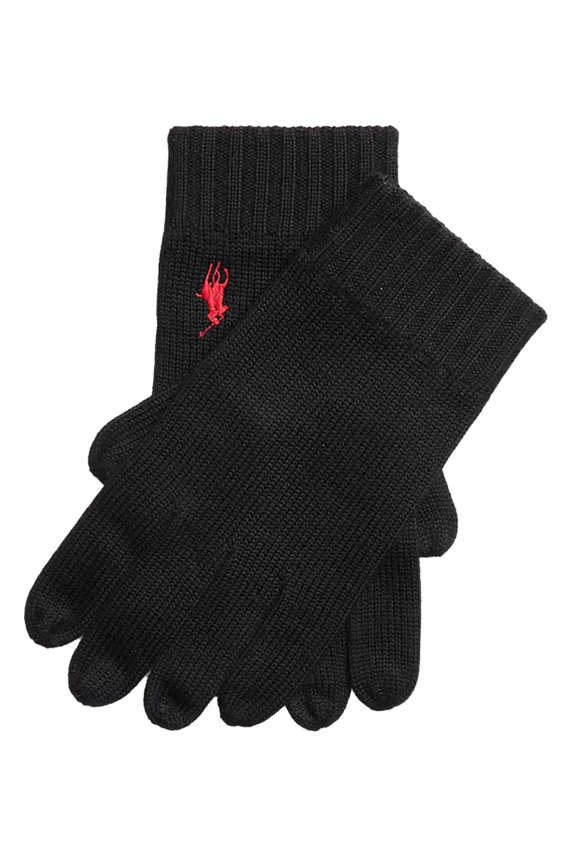 Polo Ralph Lauren Herren Strickhandschuhe Schwarz