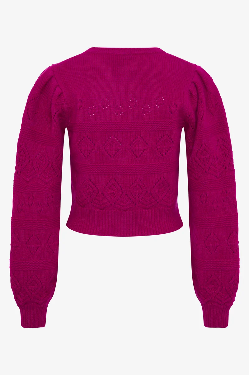 Cashmere Strickjacke Dakota in Pink