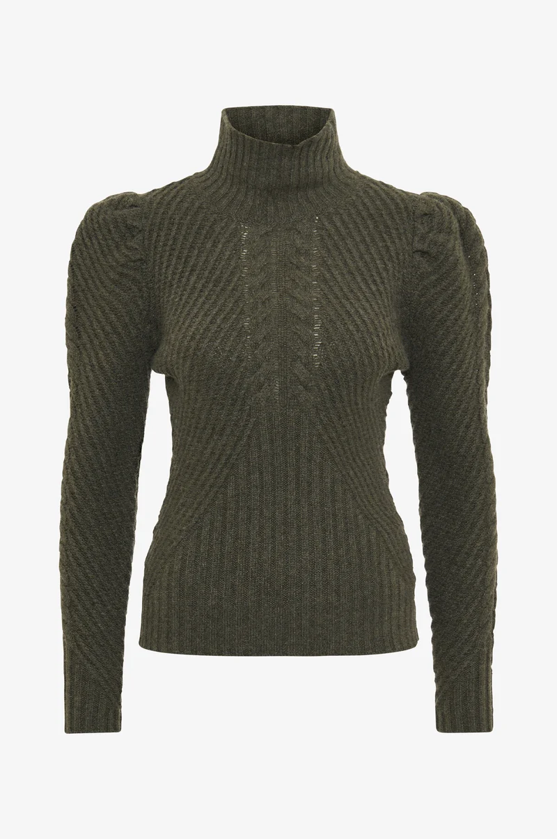 Cashmere Pullover Clara in Olive