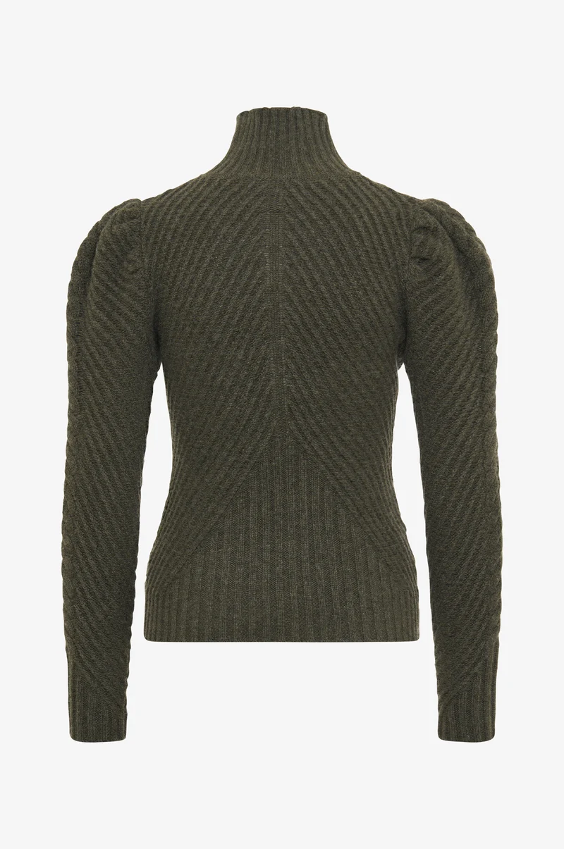 Cashmere Pullover Clara in Olive