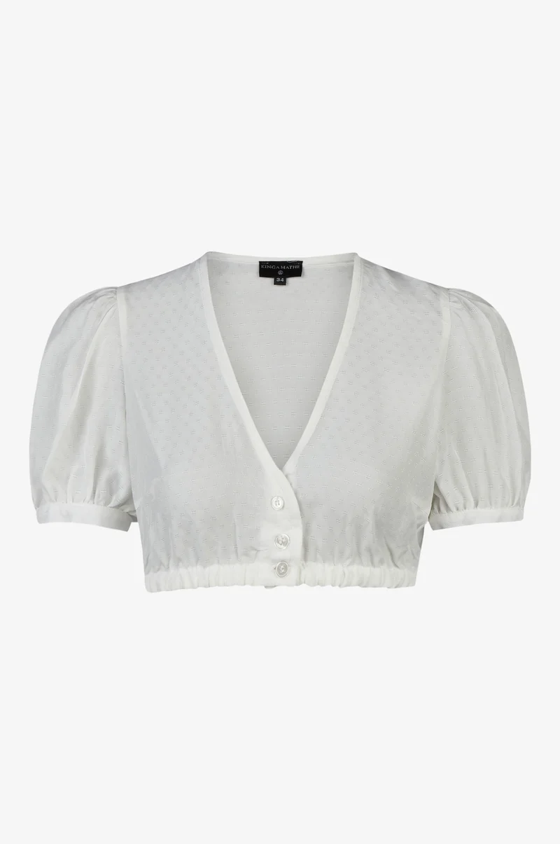 Dirndlbluse Anna in Weiß