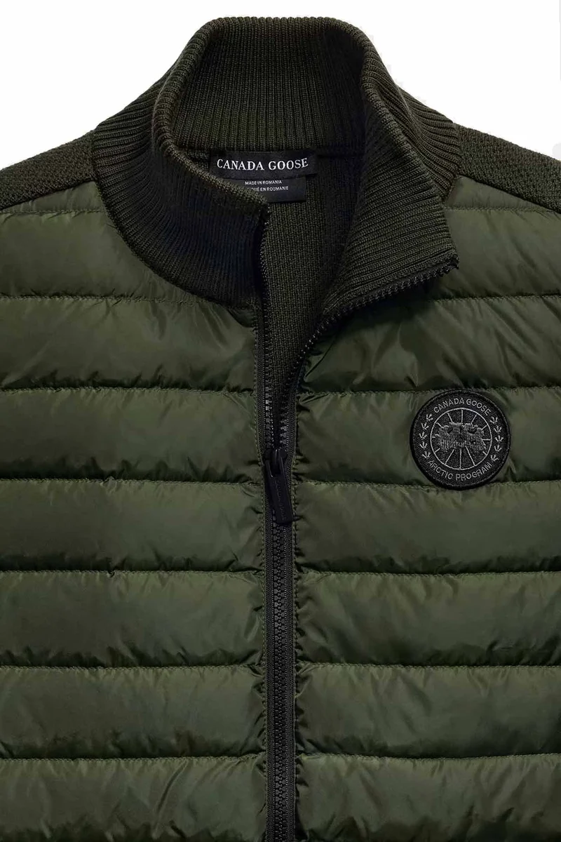 Canada Goose Herren Strickweste Hybridge Black Label Moosgrün