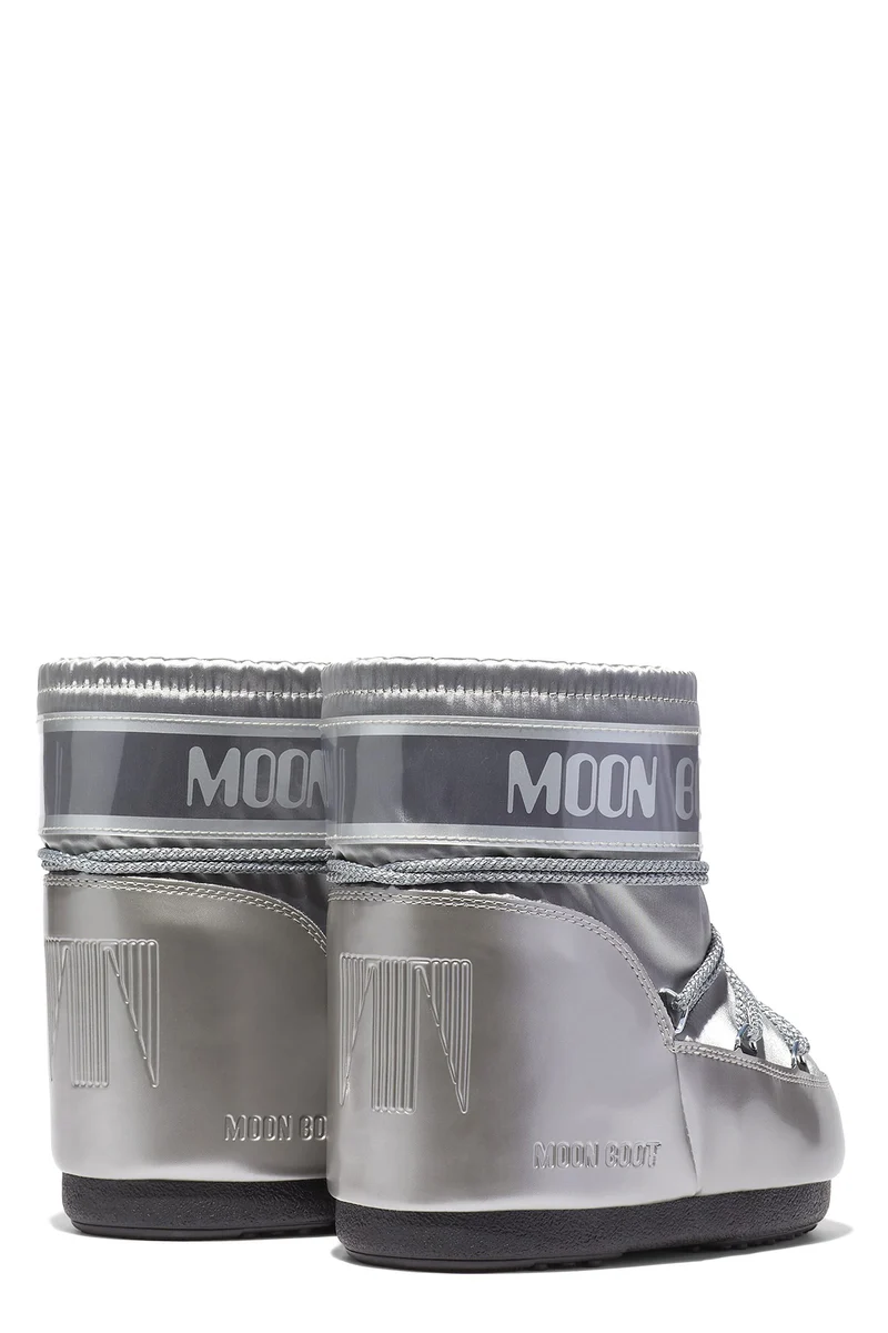 Moon Boot Damen Stiefel Icon Low Glance Silber