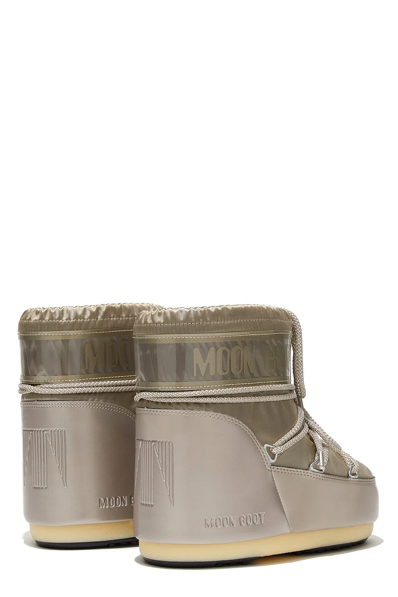 Moon Boot Damen Stiefel Icon Low Glance Platinum