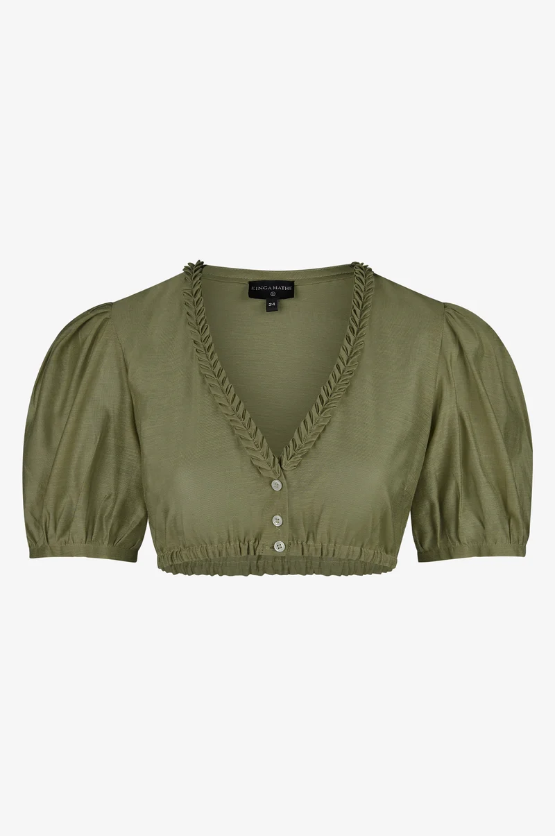 Dirndlbluse Colada in Olive