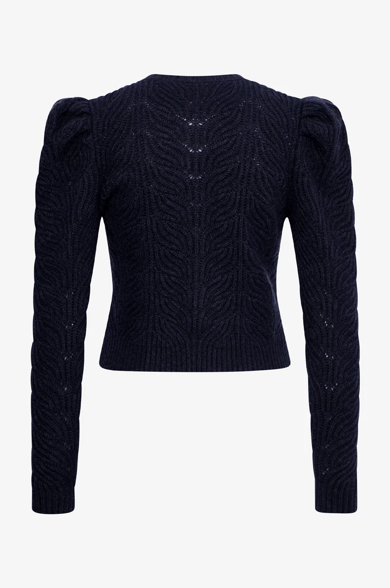 Cashmere Strickjacke Marie in Nachtblau