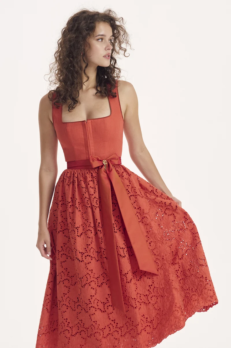 Dirndlkleid Modena in Orange