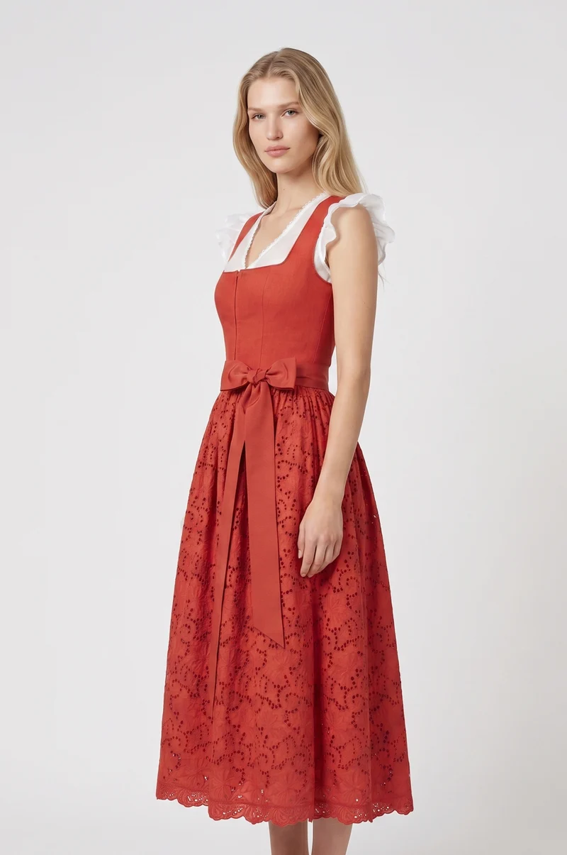Dirndlkleid Modena in Orange