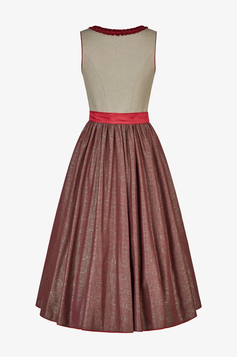Dirndl Amadora in Jagd-Bordeaux
