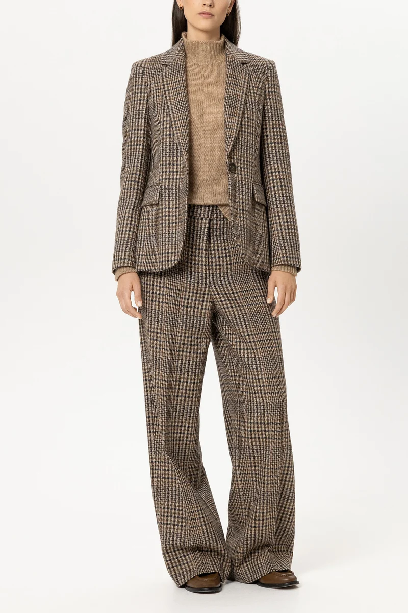 Luisa Cerano Damen Karo-Wideleg-Pants Multi