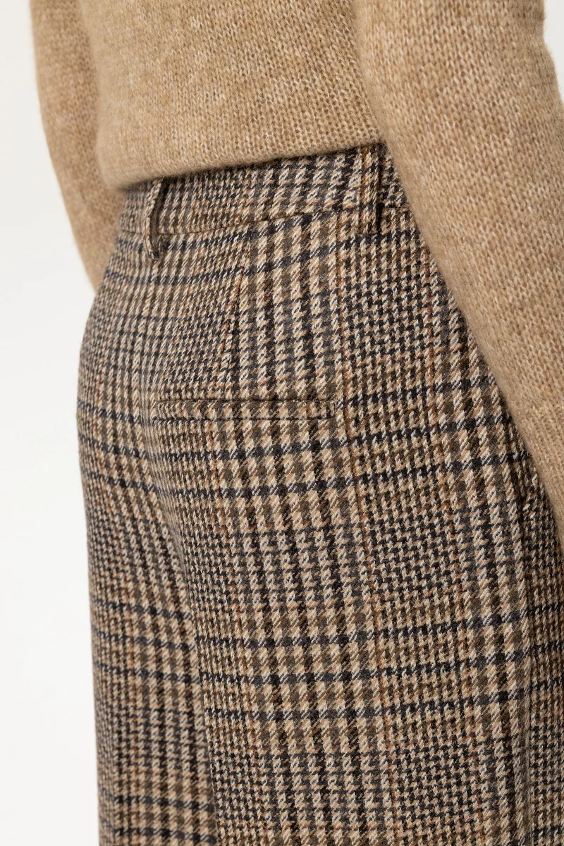 Luisa Cerano Damen Karo-Wideleg-Pants Multi