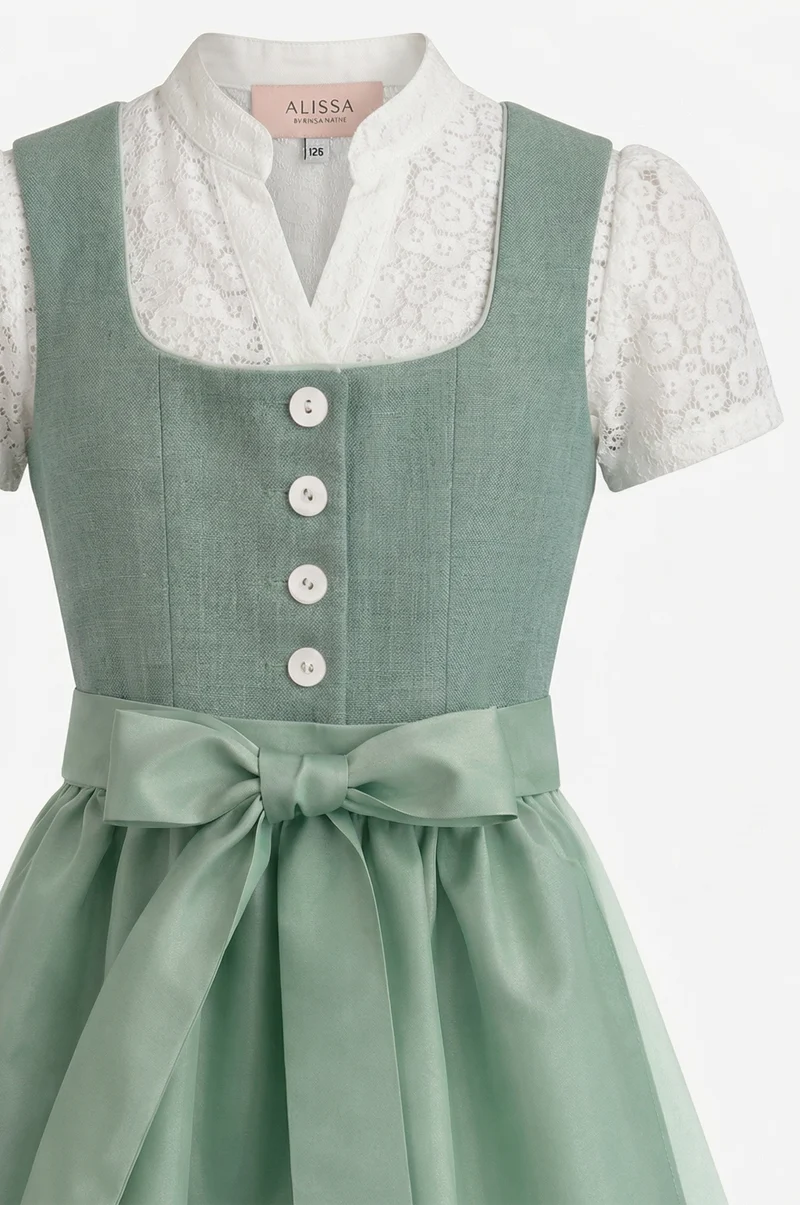 Kinderdirndl Adri in Aqua