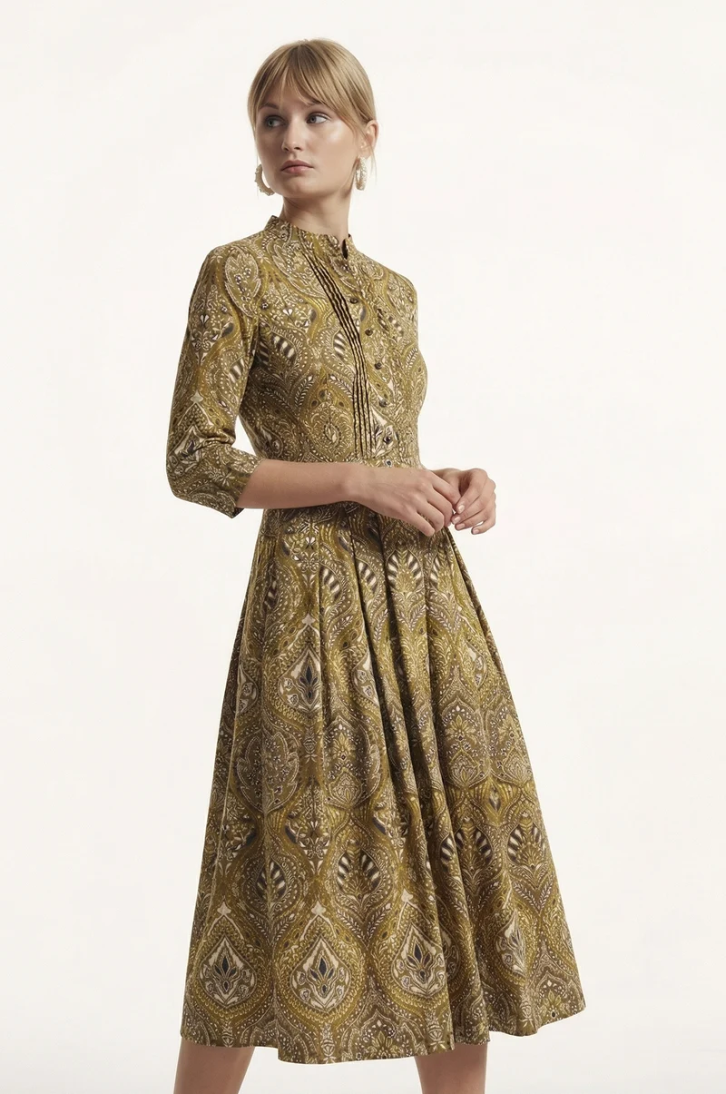 Kleid Odelia in Olive