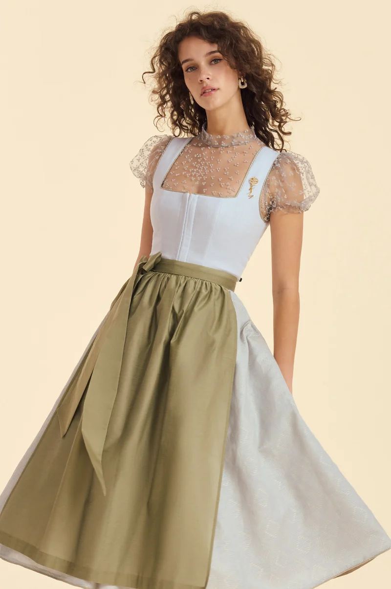 Dirndl Lamia in Eisblau