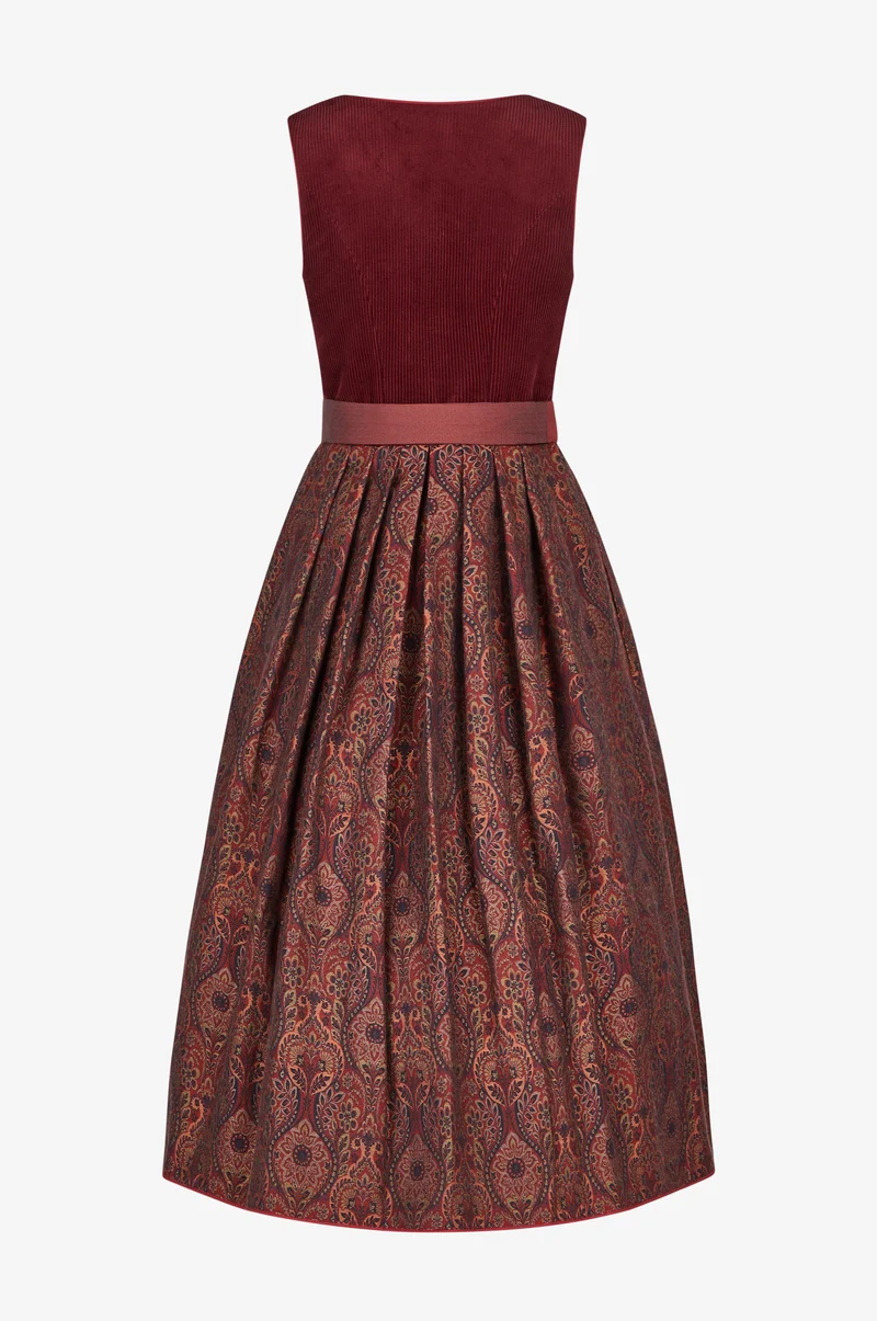 Dirndl Neda in Weinrot