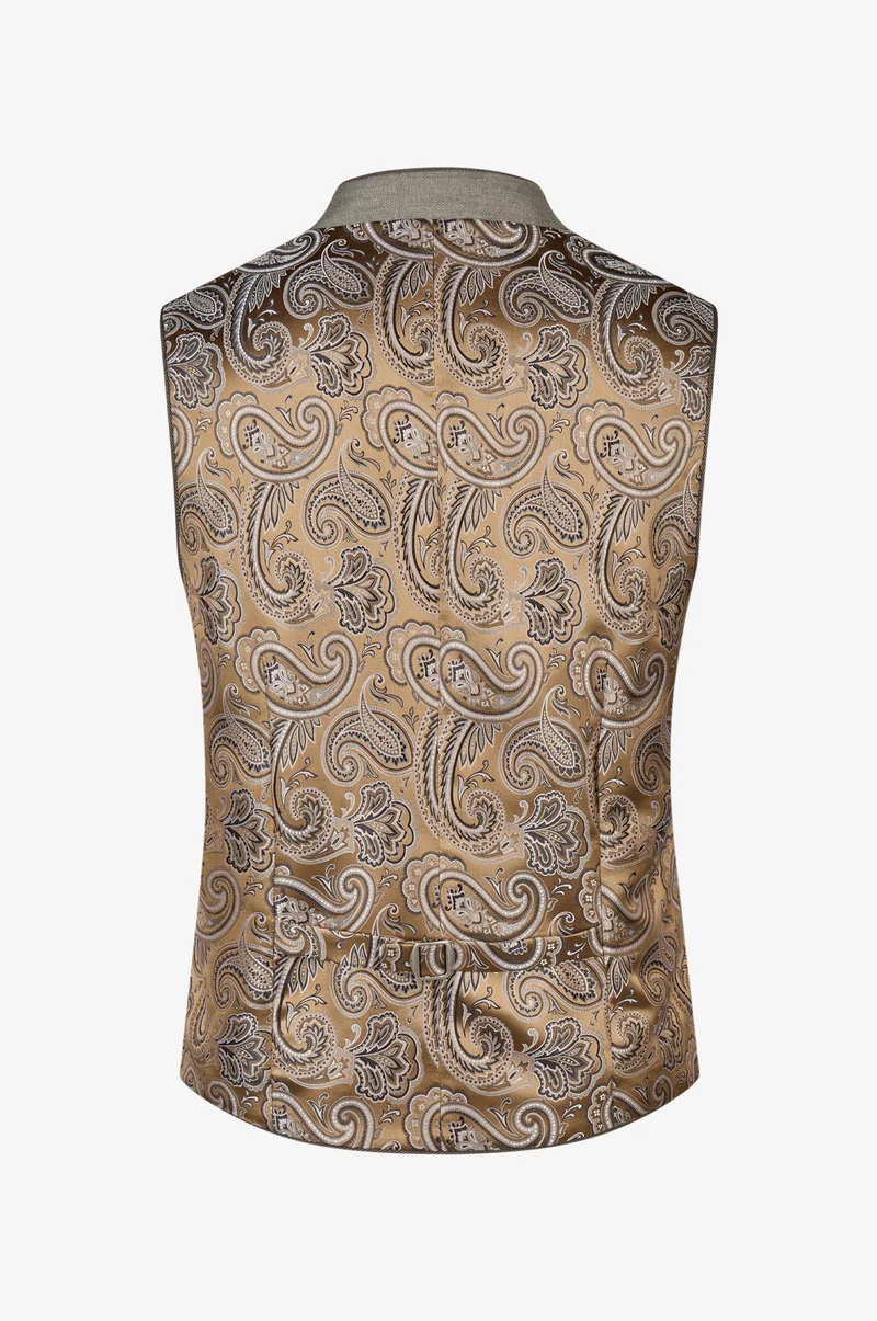 Trachtenweste Henry in Taupe