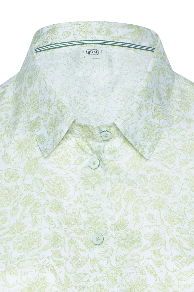 Bluse aus Baumwoll-Feinsatin