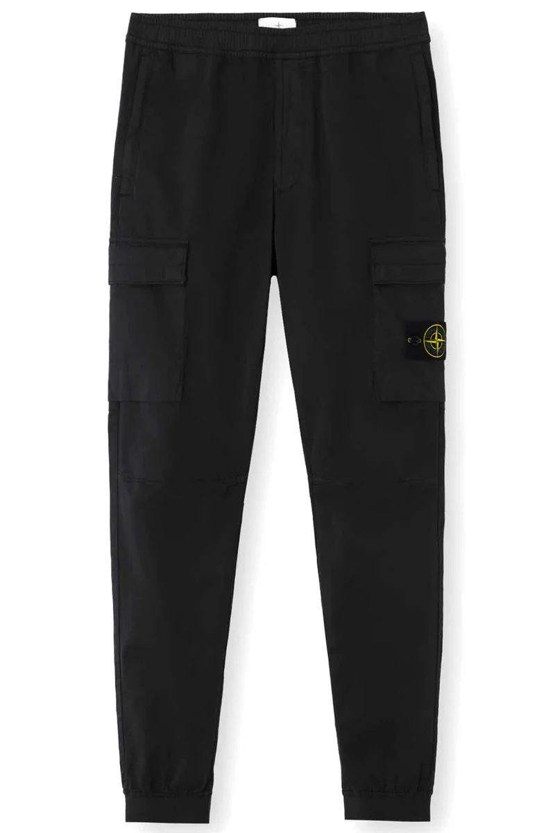 Stone Island Herren Cargohose Schwarz