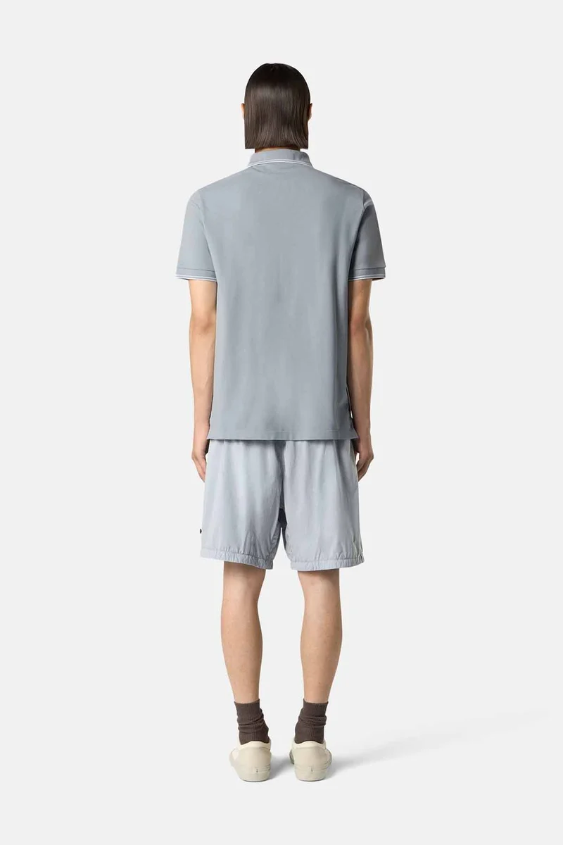 Stone Island Herren Pique-Poloshirt Aschegrau
