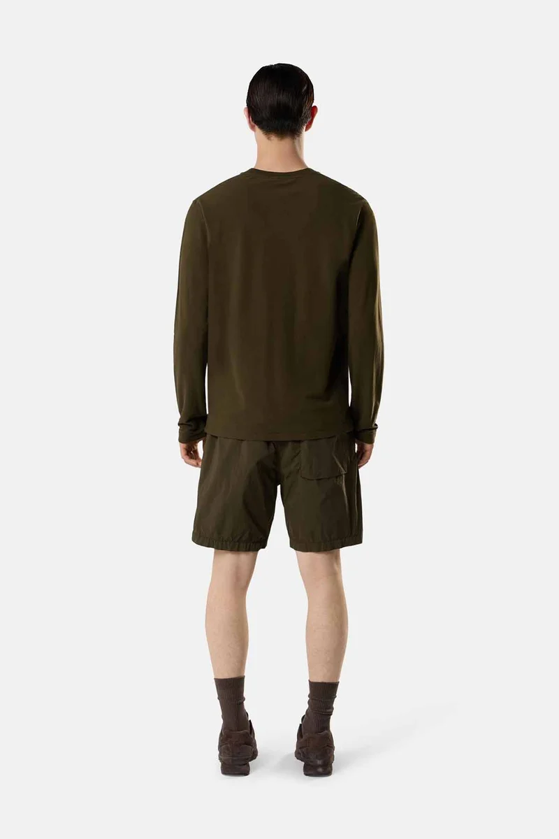 Stone Island Herren Langarmshirt Ghost Militärgrün