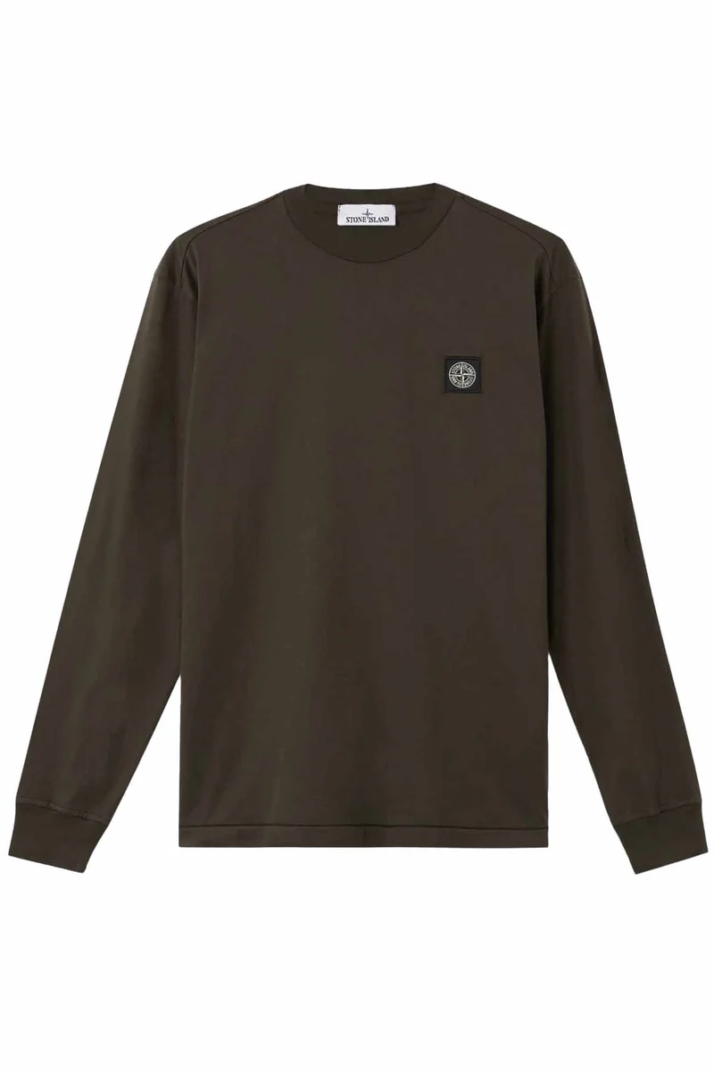 Stone Island Herren Langarmshirt Kohlengrau