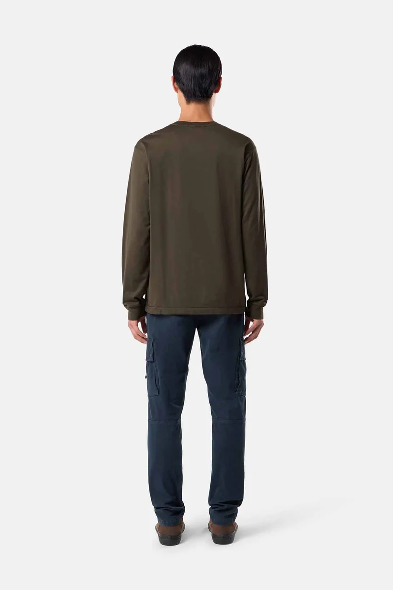 Stone Island Herren Langarmshirt Kohlengrau