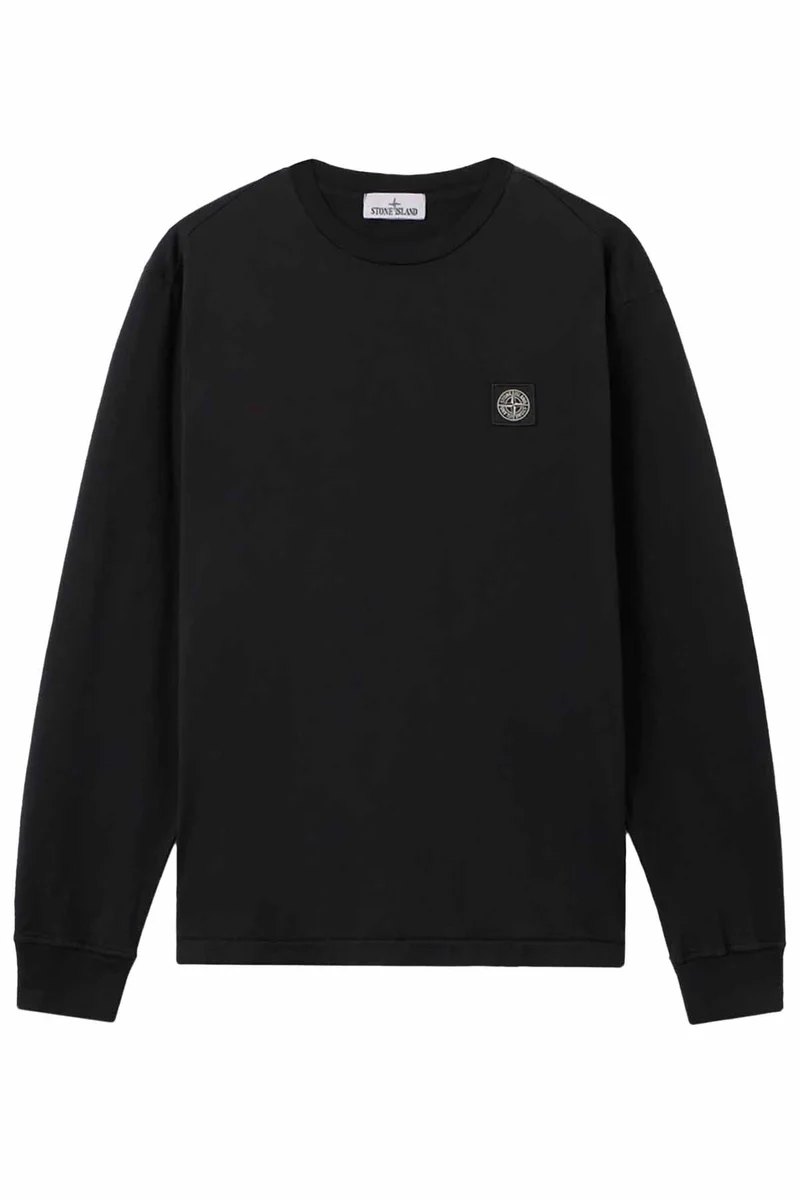 Stone Island Herren Langarmshirt Schwarz