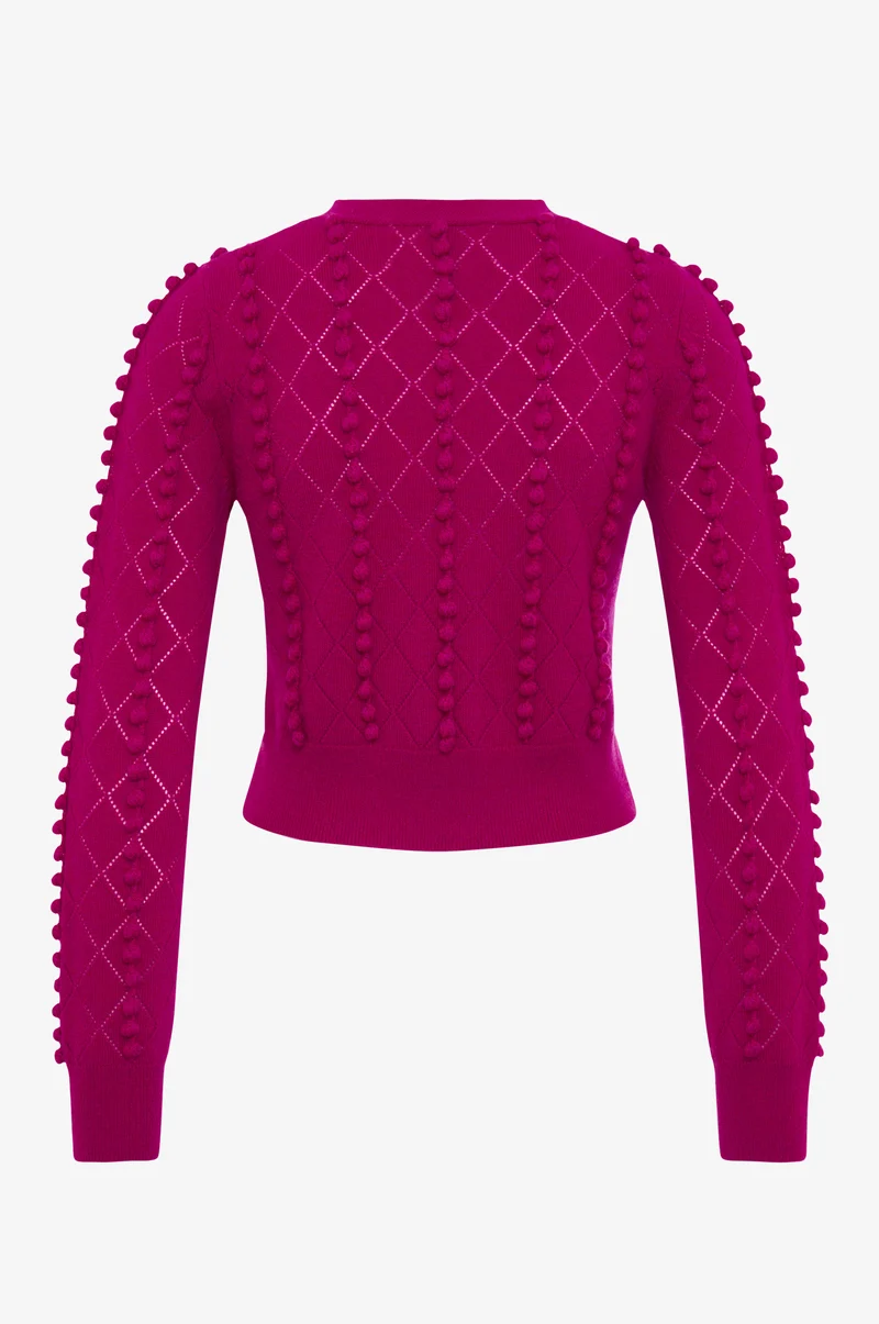 Cashmere Strickjacke Amalia in Pink