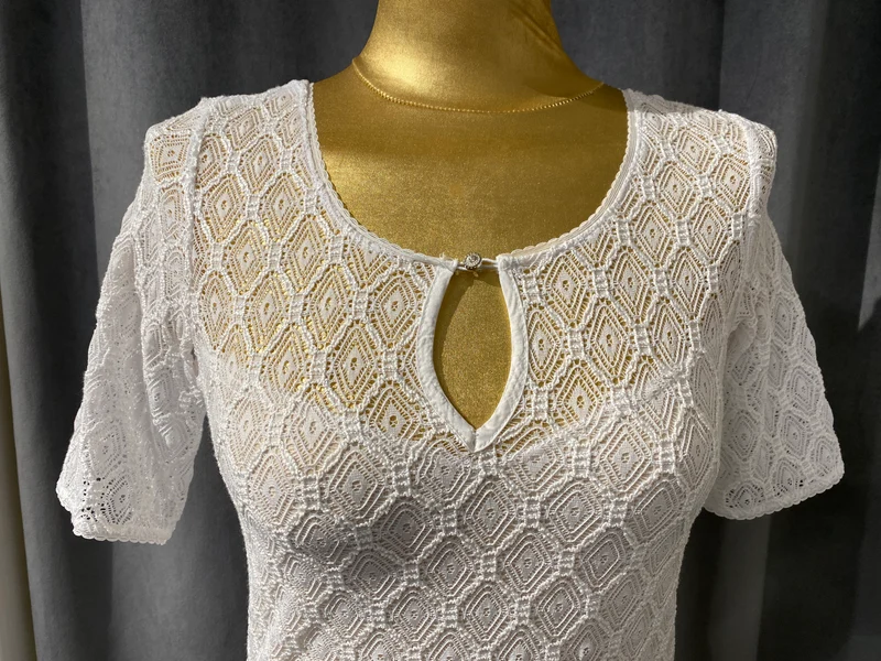 Trachtenbody Country Line weiss