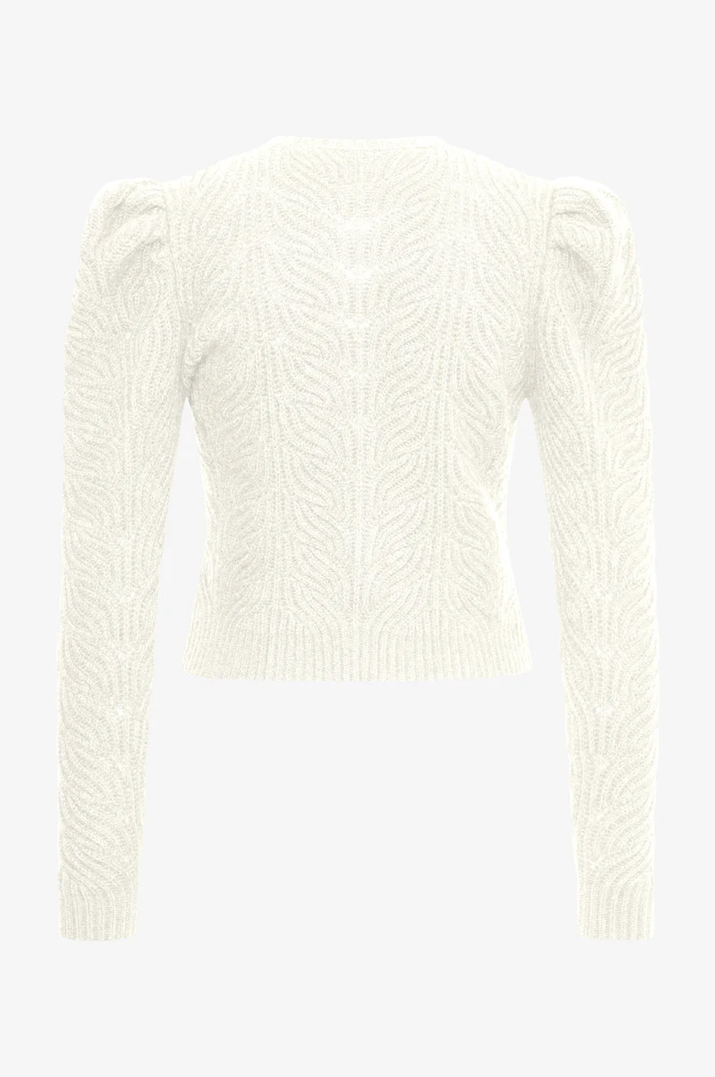 Cashmere Strickjacke Marie in Weiß