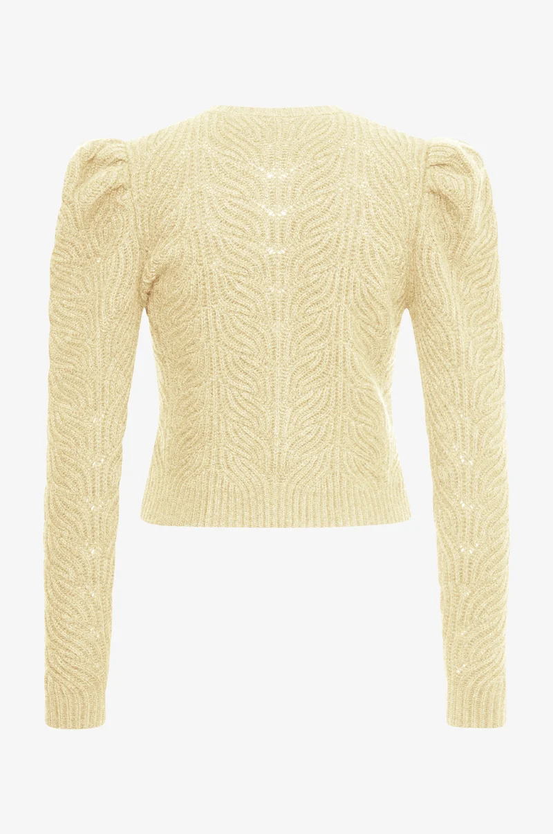 Cashmere Strickjacke Marie in Butter Yellow