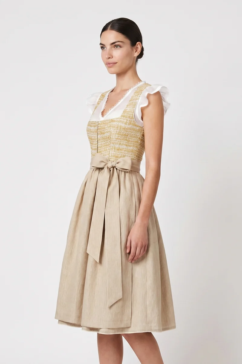 Dirndl Saranda in Gelb