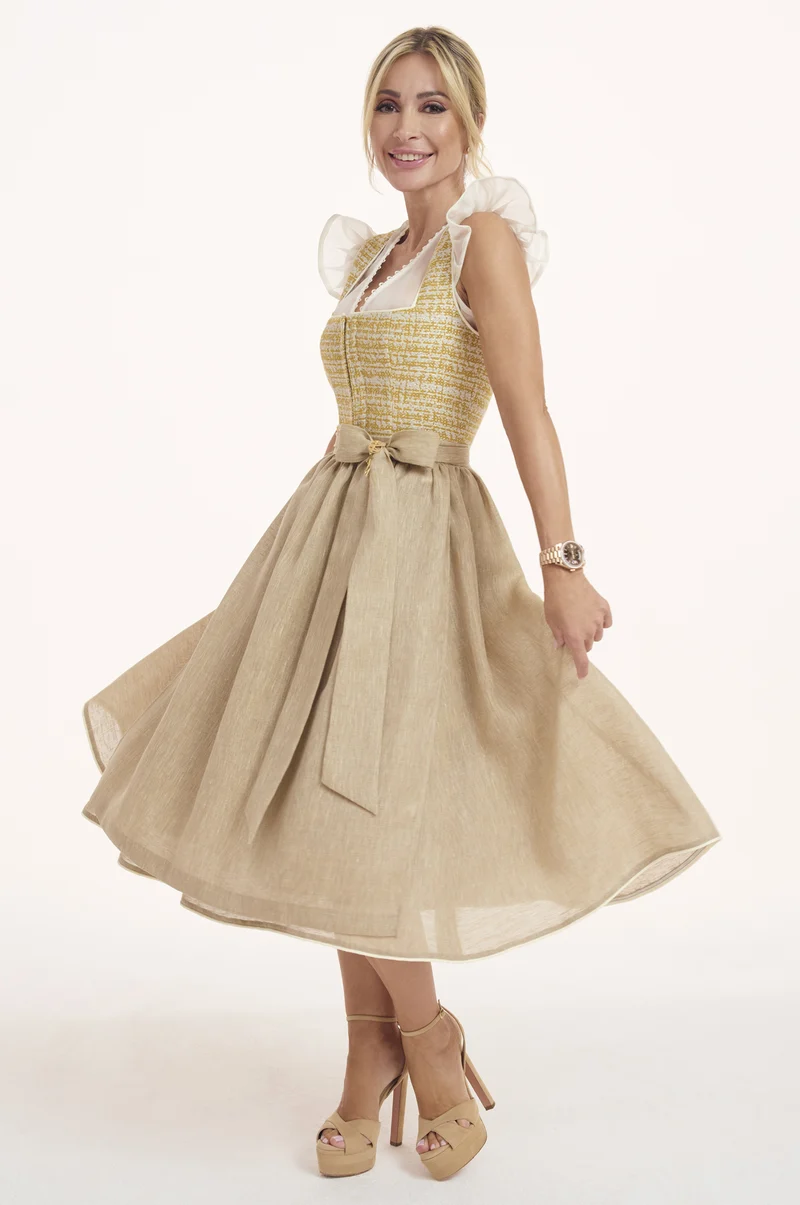 Dirndl Saranda in Gelb
