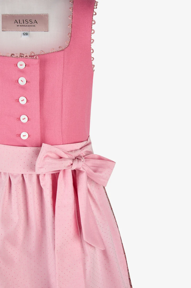 Kinderdirndl Lia in Himbeere