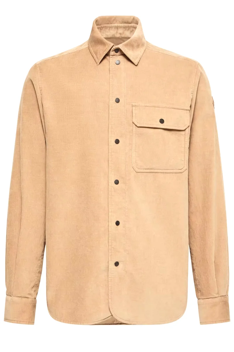 Moncler Herren Cordhemd Beige