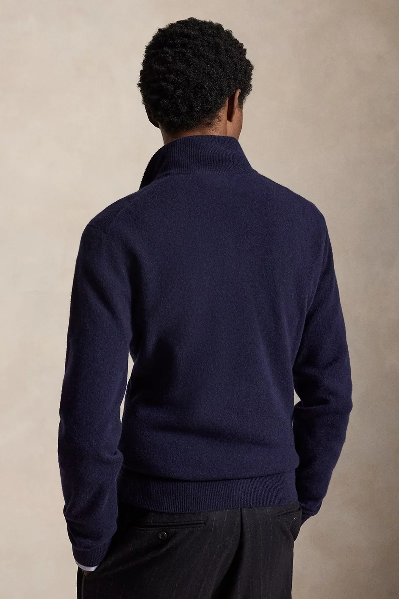 Polo Ralph Lauren Herren Quarter-Zip-Strickpullover Hunter Navy